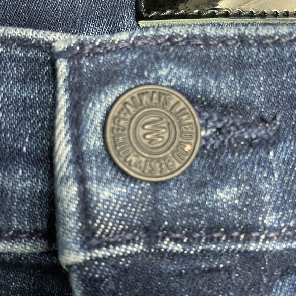 NWT MOTHER The Rascal Raw Hem High Waist Ankle Snippet in Mint Condition Size 24 - Picture 11 of 16